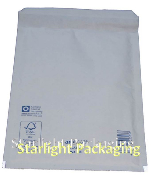 Case of 50 - Size 10 350 x 470mm ( 14" x 18.5" ) White Kraft Postal bags