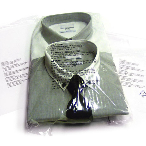 1,000 - 18"x22"+1.5" 	150g  P/P Bag PWN Perf Garment with re-sealable self adhesive strip