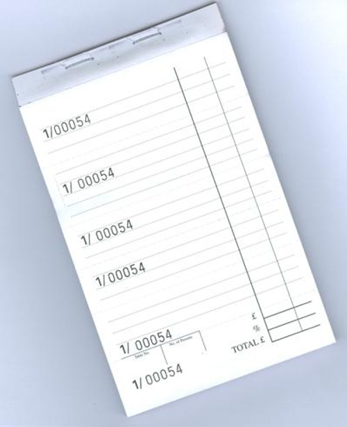 Pack of 6 Restaurant And Kitchen Check Pads in NCR 50 per pad