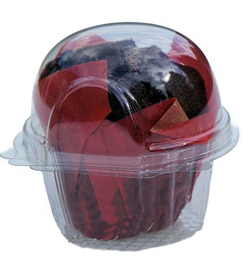 Pack x 50 Large Single Hinged Cup Cake, Muffin Pods/ Clams