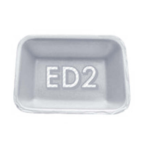 Pack x 500 - ED2 White Deep eps trays ( 178 x 133 x 35mm ) 