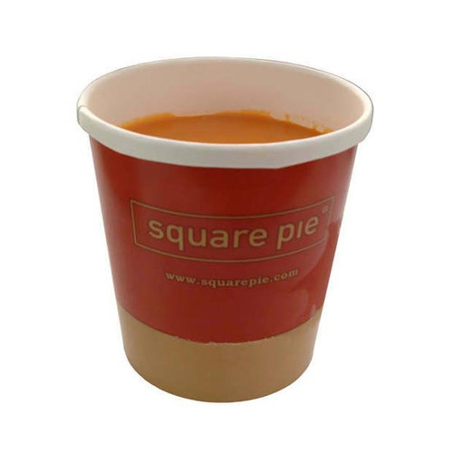 16oz Soup Containers SQUARE PIE Compostable Suitable for Hot and Cold Food