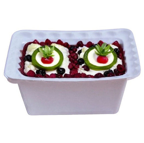 Pack x 50  White Plastic Trifle Cases