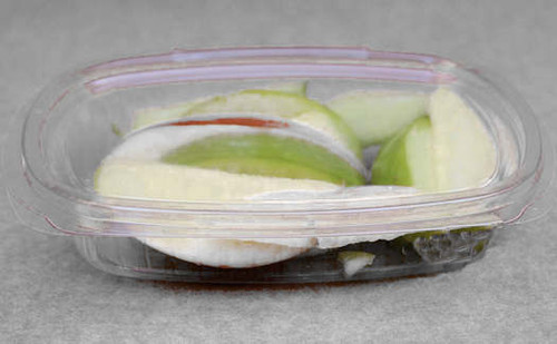 Oblong 150ml clear hinged lid  Salad containers