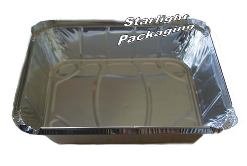 125 - Large Oblong Foil Containers  1/2 Gastronorm size Incl LID