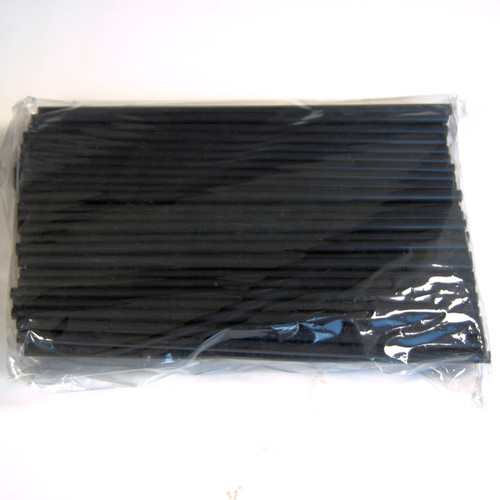 Pack x 100 96 x 5mm Black straws