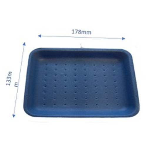 250 - D2 Blue Polystyrene  trays (178 x 133 x 20mm)