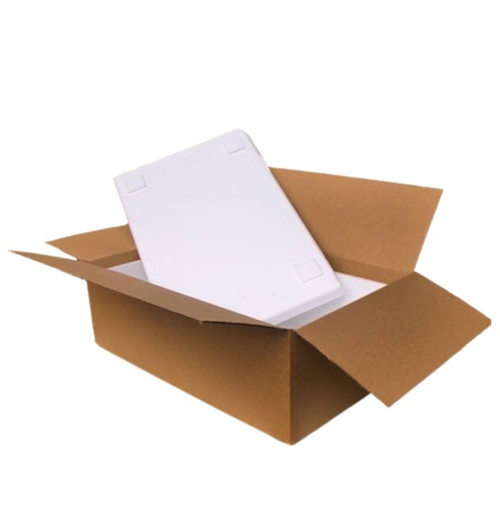 ( 160 Boxes ) 6/8klo Polystyrene Box & corrugated outer ( 160 Boxes ) 6/8klo Polystyrene Box & corrugated outer