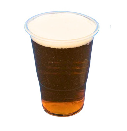 1000 x CE Marked Half Pint 10oz Plastic Beer Cups Glasses, Disposable Strong Flexible Tumblers 100% Recyclable