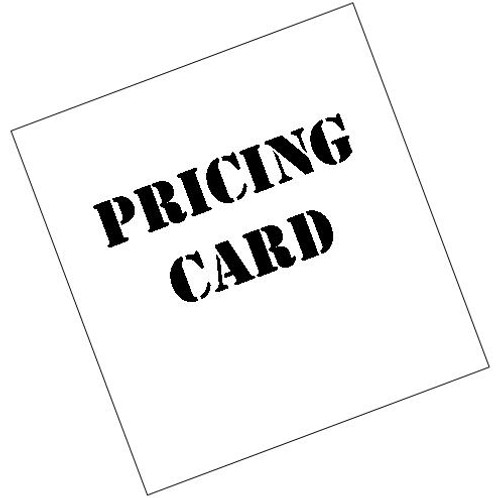 Pack 3.2klo x 10"x 12"white pricing card ( aprox 100 sheets )