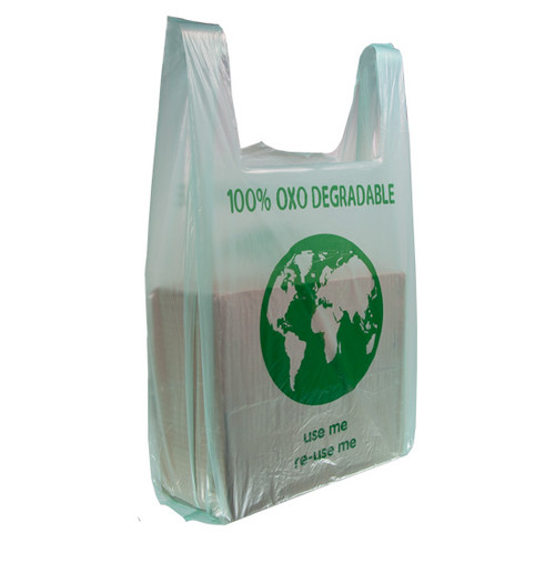 11" x 17" x 21" degradable 17 m Green Vest Carriers