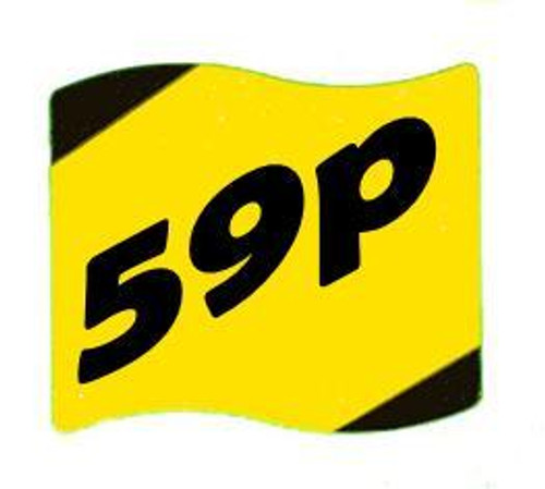 Roll - 59p price labels 1,000's