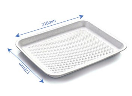 Pack x 500 M14 white eps trays (216 x 178 x 16mm)