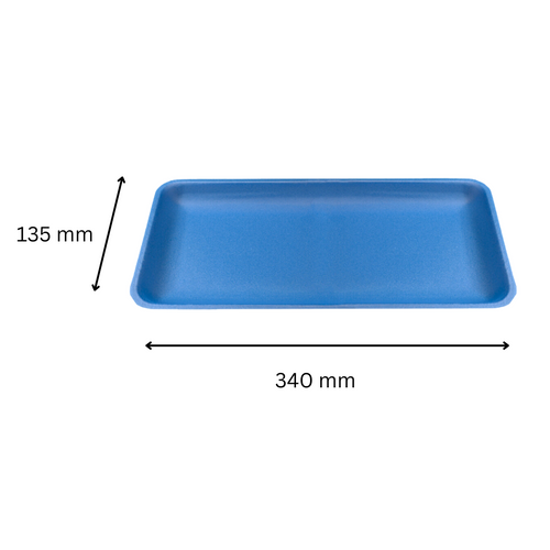 Pack x 500 D17 Blue eps LINSTAR SOAKER trays (340 x 135 x 20mm)
