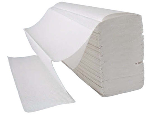 Case x 3,000  Z-Fold Hand Towels 1-Ply White