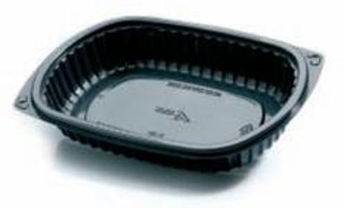 Pack x 25  Black Microwaveable 225 x 163 x 38 container 24oz INCLUDING LID