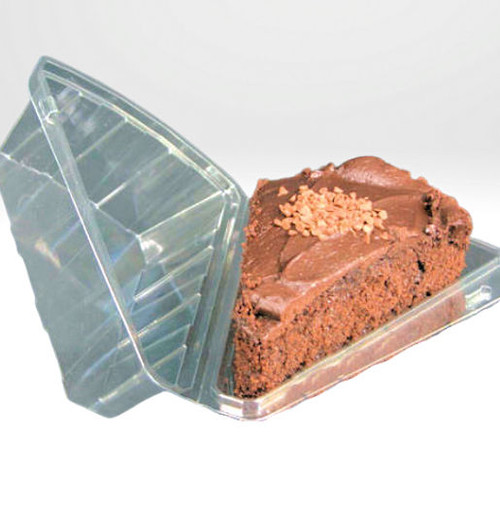 Deep Cake Slice 1/8 Hinged Container Depth 80mm Deep Cake Slice 1/8 Hinged Container Depth 80mm