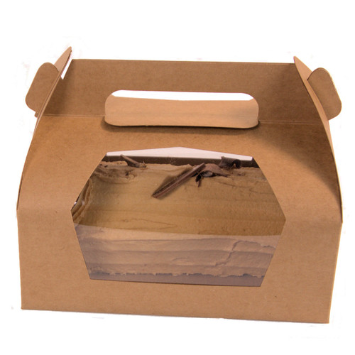 Cake Boxes Kraft Cardboard with window