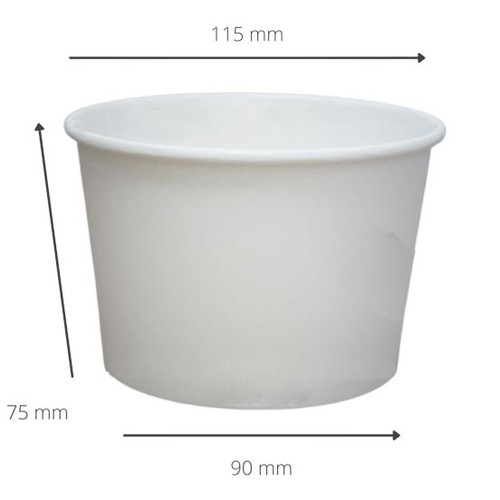 16oz INSULATED board Soup Containers ( Only ) 