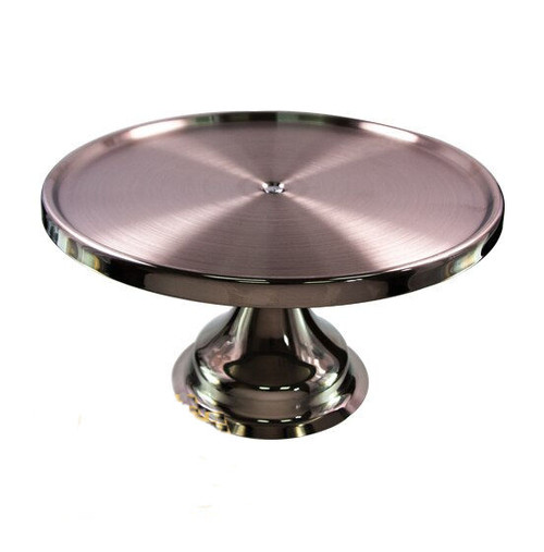 Genware Stainless Steel Cake Stand Dia 13" Height 6.5"