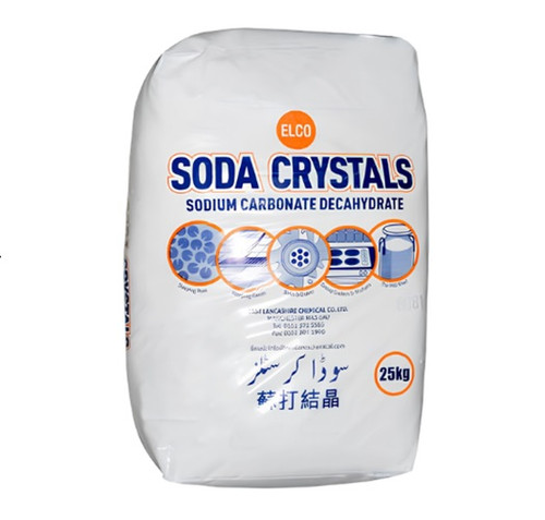 Bulk Soda Crystals 25kg (Sodium Carbonate / Washing Soda) x 5 Bags
