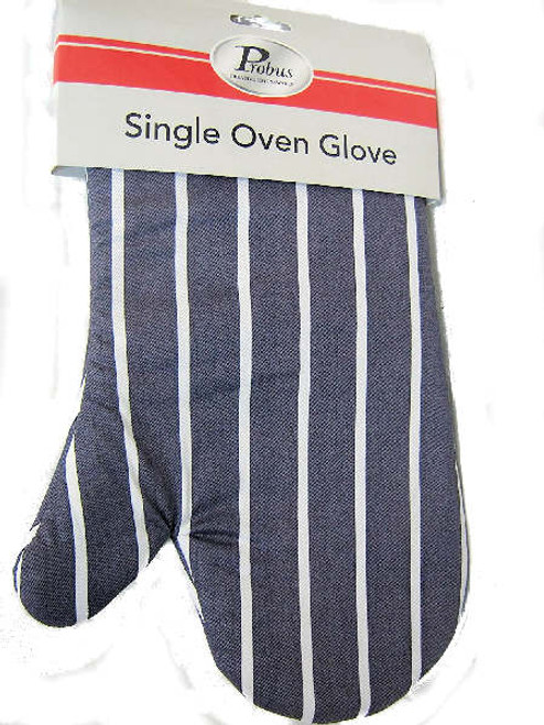 Pair of Elasticated Wrist Long Nomex Oven Gloves with fingers