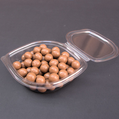 370ml Oval Hinged Lid salad Container with spork (see qty options )