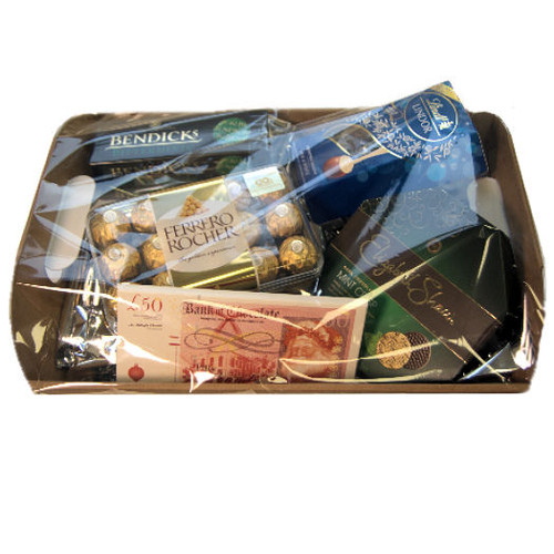 Hamper Tray Christmas Gifts Large Kraft tray  includes sealable bags and gift packing each