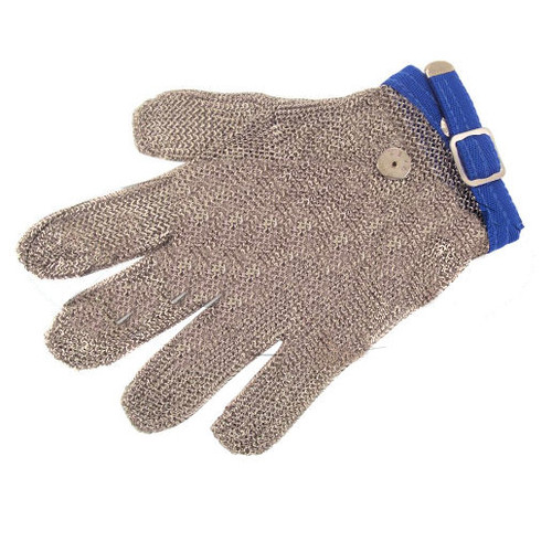 Chainmail Glove large Blue band