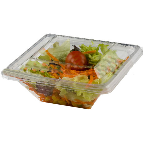 Pack x 40 Salad container and seperate lid 600ml - Pyramipack