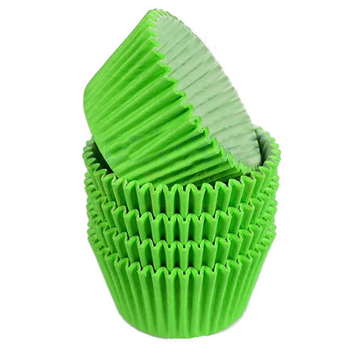 Lime Green Grease resistant Cupcake/ Muffin Cases