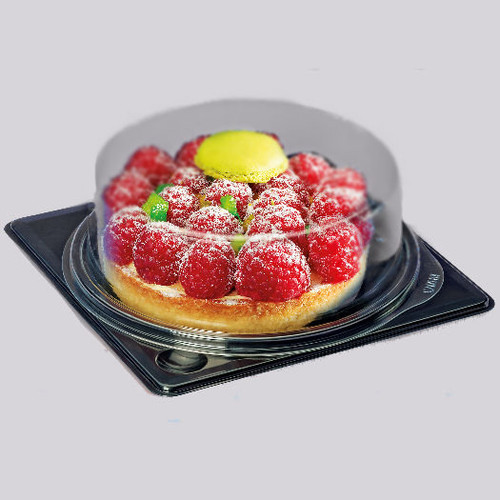 Individual Round Tarte Pack Base 120mm sq Round Dome Diameter 100mm (see quantity options) 