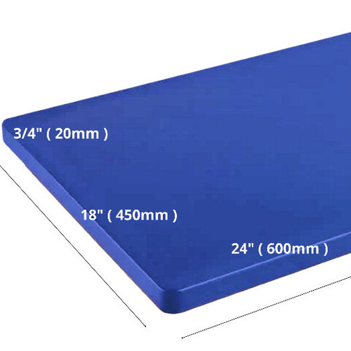 CHOPPING board Extra Thick Blue 450 x 600 x 20mm
