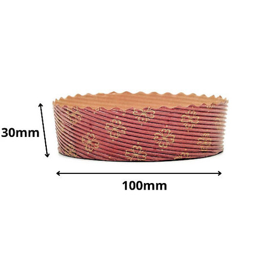 Round Baking mold paper Dia 100mm Height 30mm for tarts ( see options )