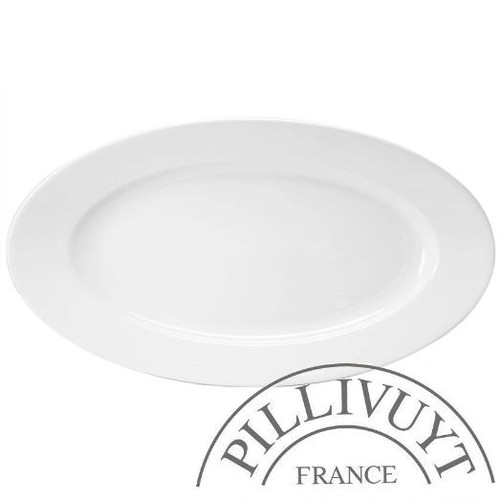 Pillivuyt Oval Meat Dish size 7  200 x 130mm Ea: