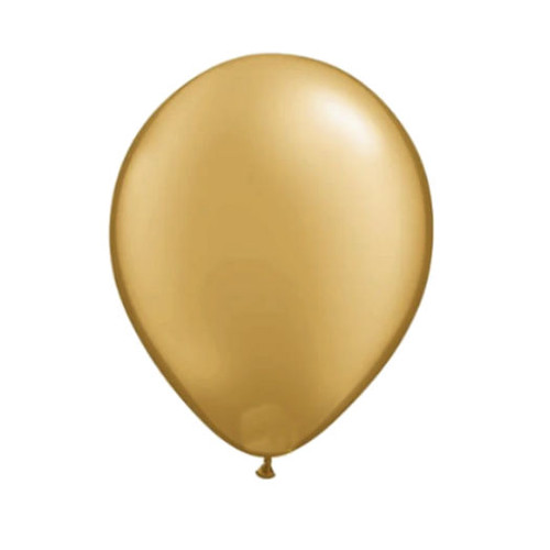 Pack x 100 Metallic Gold 12" Latex Balloons 