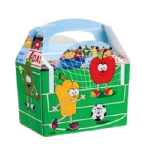 Pack x 10 Childrens Meal Boxes printed Sport and Healthy Fruit