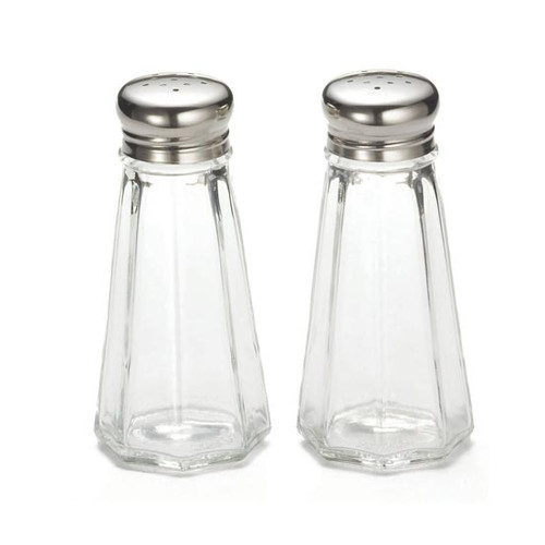 Tablecraft Glass Salt & Pepper Shakers - 3oz