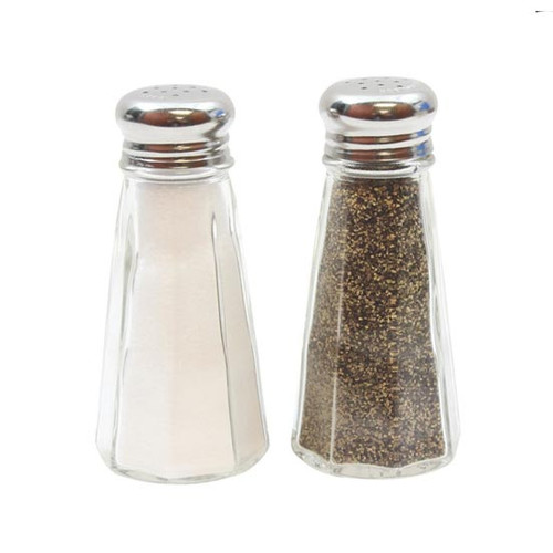 Tablecraft Glass Salt & Pepper Shakers - 3oz