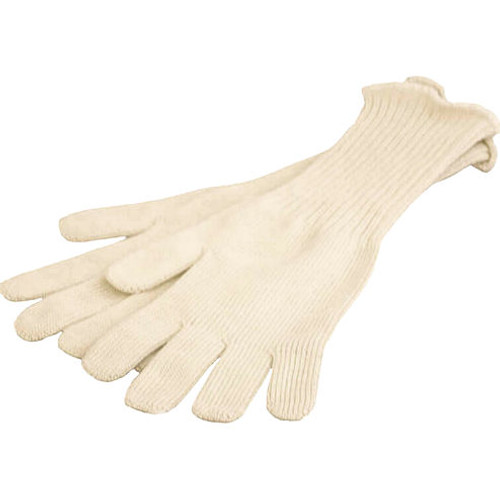 Pair of Elasticated Wrist Long Nomex Oven Gloves with fingers