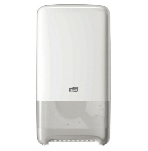 Tork T6 Twin Mid-Size Toilet Roll Dispenser White 557500