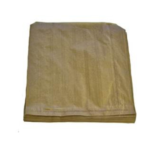 Pack x 100 - 10" x 10" strung HEAVY DUTY RIBBED KRAFT paper bags