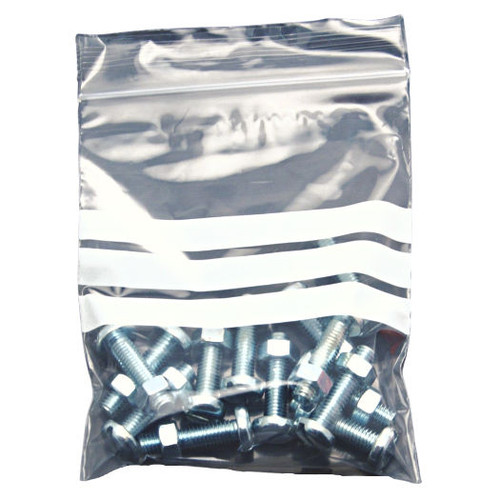 Grip seal / Gripwell 15" x 20" ( 375 x 500mm ) clear 180g  polythene bags with write on Panel