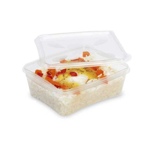 Prestipack Plastic container with lid 1000ml 150 x 140 x 55 mm