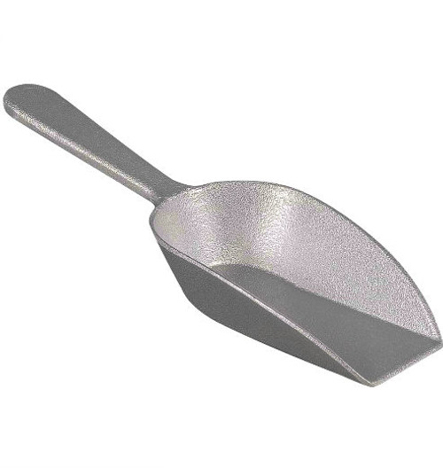 4 oz Kitchen Scoop, Flat Bottom, Aluminum