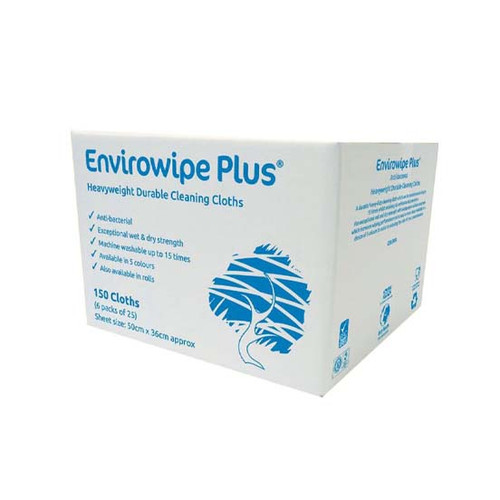 Envirowipe Plus Cleaning Cloths - Anti-Bacterial Pink Pack of 25
