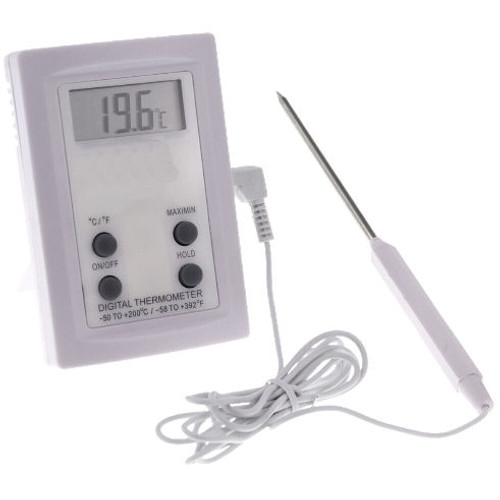 Hand held digital test thermometer