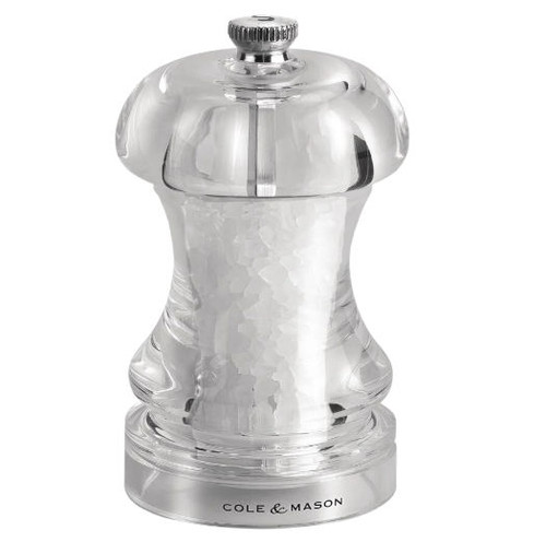 Cole & Mason Acrylic Salt Mill Capstan 4.5in each