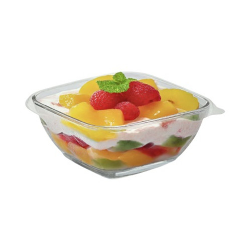 Family size 1,000ml Square Trifle Bowl with/out lid - see options