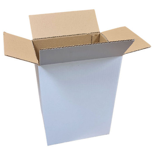 Pack x 100 x White Heavy Duty Twin Wall Cardboard boxes ( 12.5"x 9"x 6.75" )  310 x 225 x 170mm 